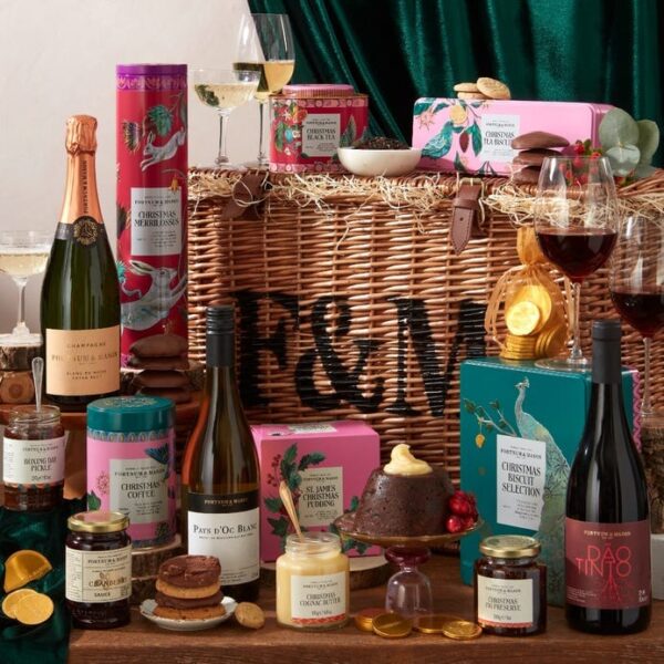 Fortnum and Mason hamper PLUS a basket of booze